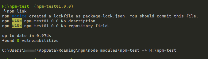 npm link